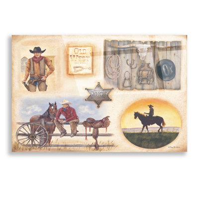 «Western I» par Pam Britton - reproduction de dessin non encadrée