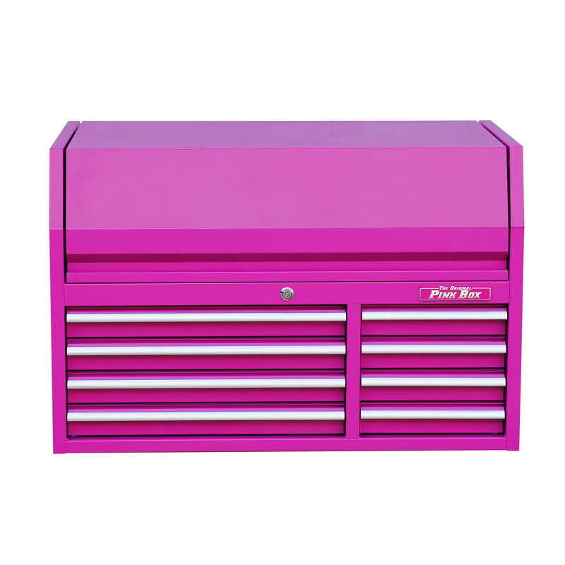 Vibrant Pink 41'' Steel 8-Drawer Top Tool Chest with Built-in Lock