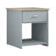 Zack Farmhouse 1 Drawer Bedside Cabinet