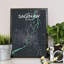 Saginaw City Map - No Frame Print-1314663586