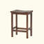 Tabouret de bar d'extérieur à hauteur de comptoir en bois d'acacia, ensemble de 2