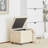 21.7" Wide Square Upholstered Ottoman
