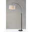 Lampe sur pied arquée 75,5 po Finley-353125178
