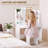 Greyden Vanity Set with LED Mirror & Stool-882555621