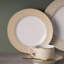 Ensemble de 4 assiettes à salade dorées Noritake Trocadero, 8,25 po