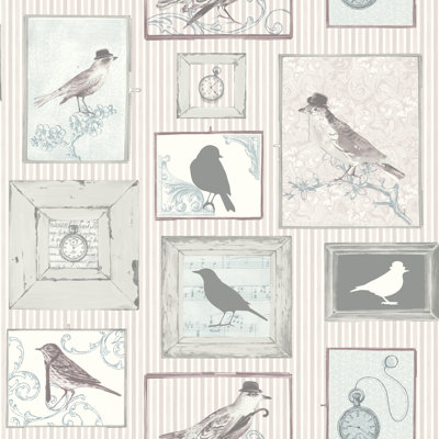 Hagen Birds 10m x 53cm Wallpaper Roll