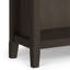 Bibliothèque 36 pouces en bois massif brun Hickory