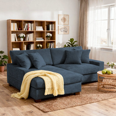 Canapé modulaire en chenille 2 pièces