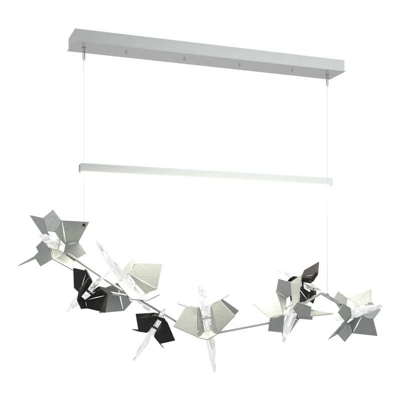 Luminaire suspendu pour îlot de cuisine Belladonna, Platine rétro, Noir