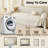 Pet-Friendly Waterproof Couch Cover with Tassel, Beige 71"x 150"-488170723-488170724