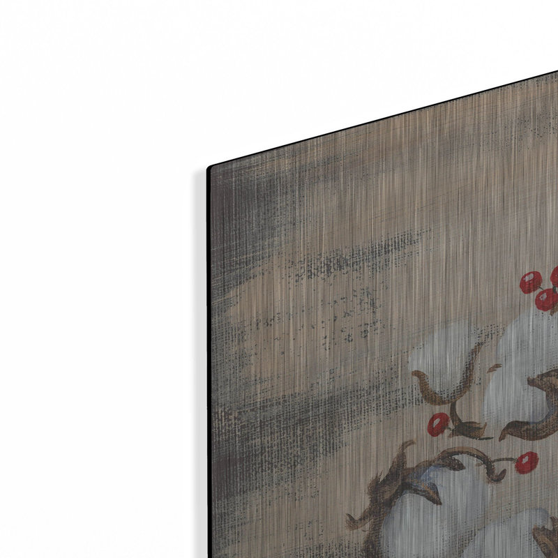 «Cotton Wreath Holiday» par Pam Britton, H 36 po x l 36 po