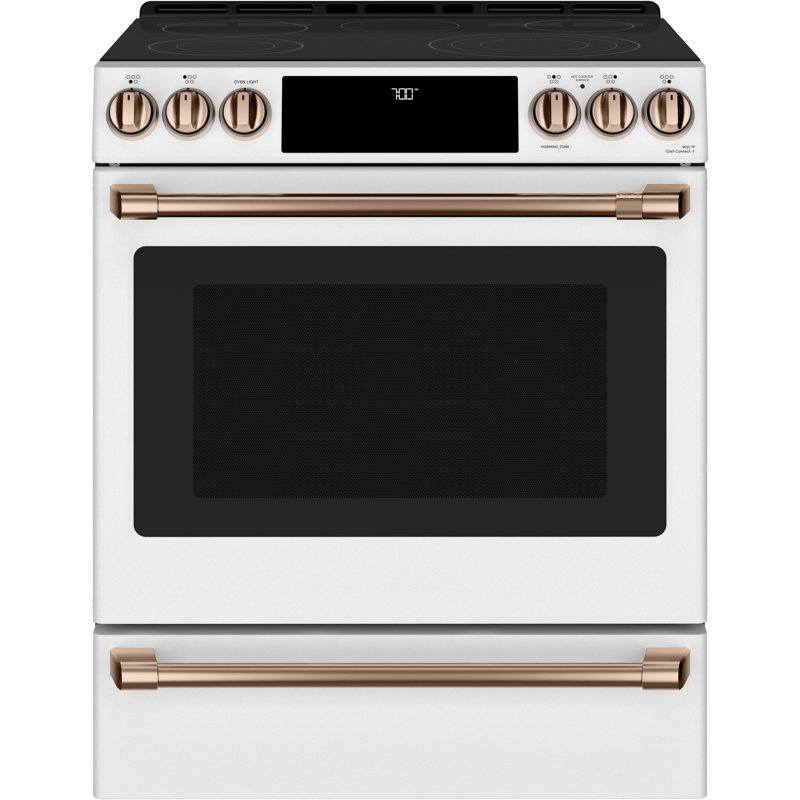 Front Control Electric Range Handle Kit, Brushed Copper
