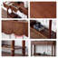 Console en bois massif noyer clair clair-1207441444