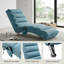 Chaise longue d'intérieur rembourrée avec 5 modes de massage électrique ergonomique télécommandé-440774333