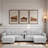 Modern U-shaped Sectional With Movable Storage Ottomans, Multifunctional Console, Bluetooth Speakers And Led Lights-1902219213