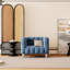 Fauteuil capitonné large de 42 po Aisyah-800245966