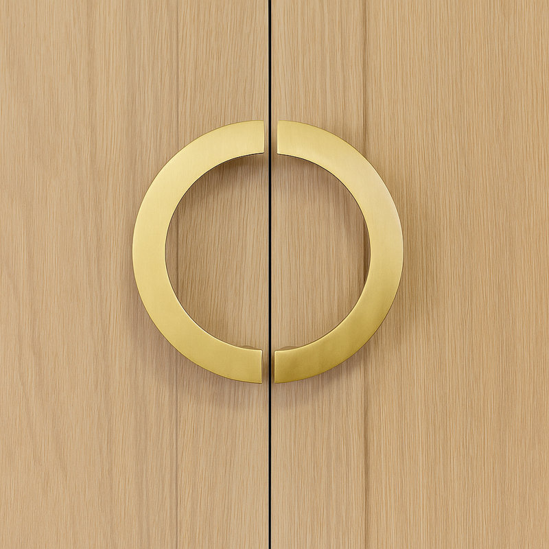 Redefine Hardware Brass Half Moon Moon Pull (2 Pulls)
