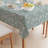 Rectangular Floral Cotton Twill Tablecloth