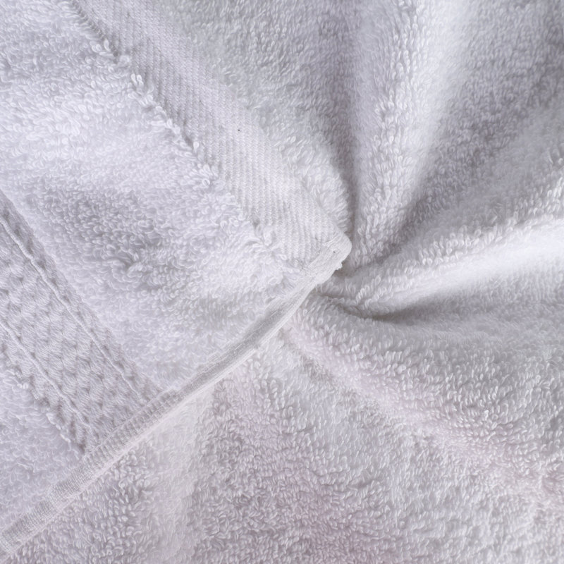 Egyptian Cotton Plush Heavyweight Absorbent 9 Piece Bathroom Towel Set, White