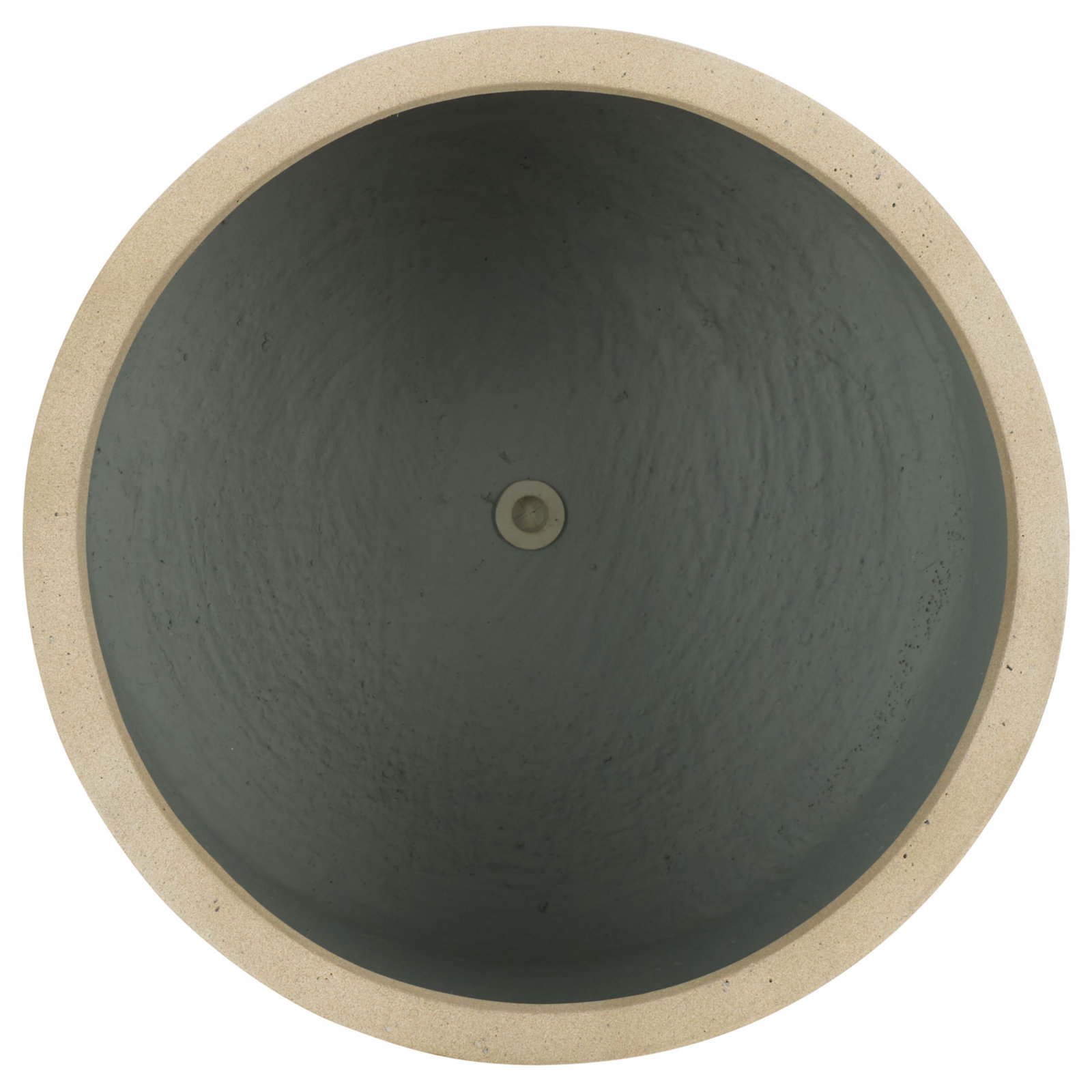 Mcguire Pot Planter, Beige, 12.9" H x 14.5" W x 14.5" D