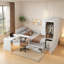 Lit de rangement 6 tiroirs avec bureau, armoires et armoire-99267043