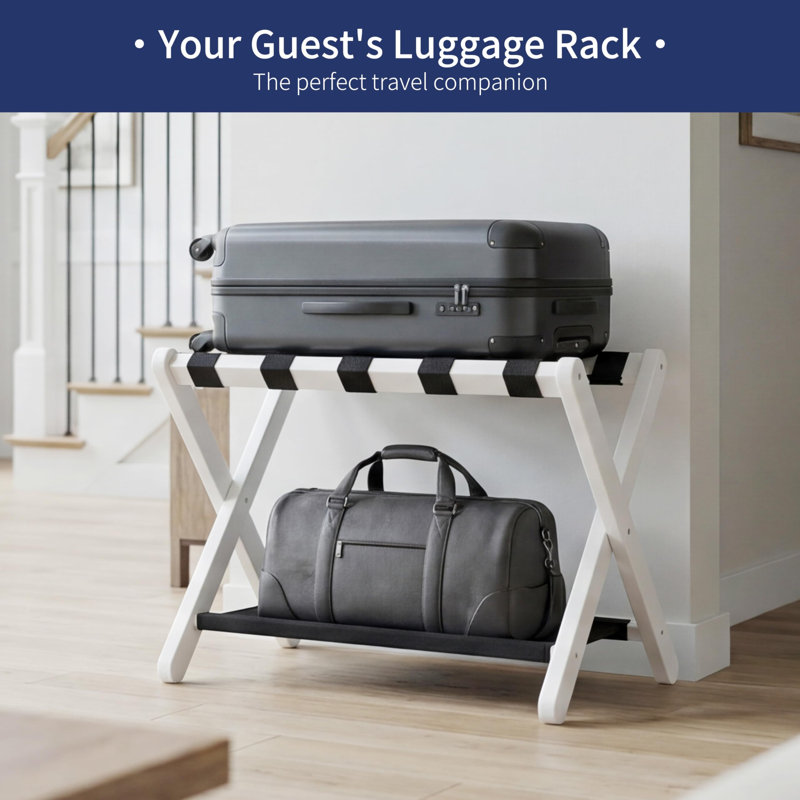 Porte-bagages pliable pour chambre d'amis