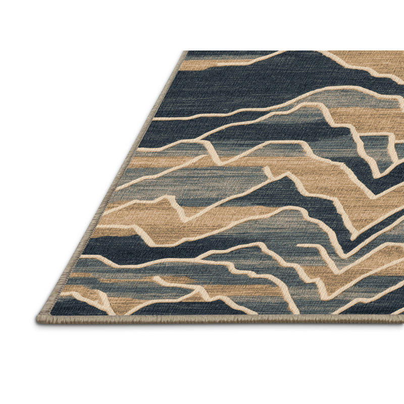  Tapis hawaïen lavable Mountain Ranges, Carré 8 pi