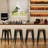 Moise Counter Stool with Metal Frame-537063292