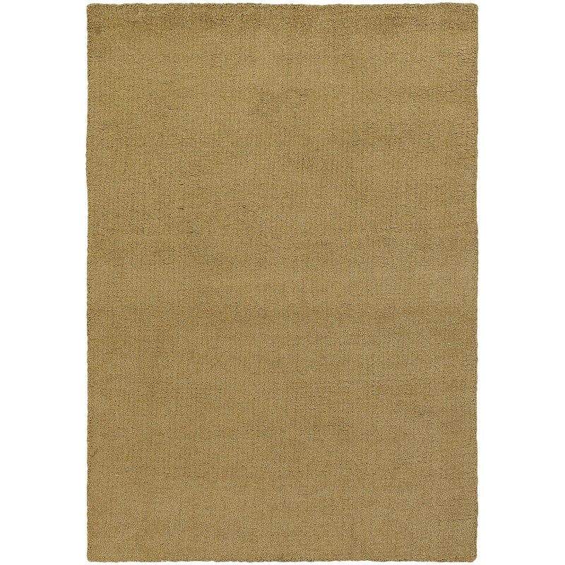 Tapis intérieur doré touffeté à la main Lansvale, Rectangle 1 pi 6 po x 2 pi 3 po