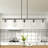 Ingris 5 - Light Dimmable Kitchen Island Square / Rectangle Chandelier-199303126
