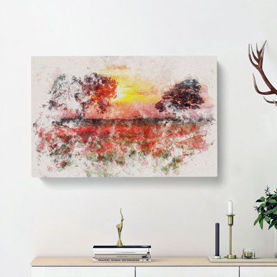 Poppy Meadow - Wrapped Canvas