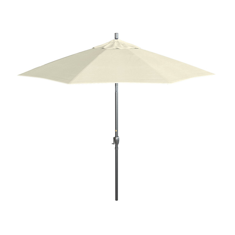 Nikela 108" Multi-Fabric Patio Umbrella including Sunbrella® & More, Canvas - Pacifica, 102" H x 108" W x 108" D, Bronze