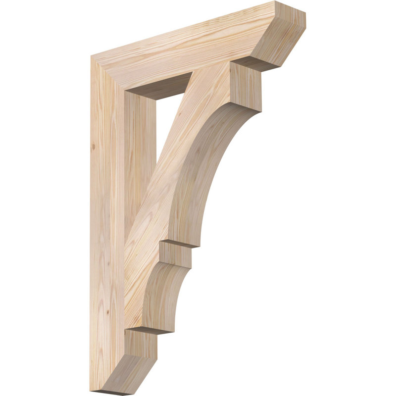 H 6'' W x 40'' D Wood Bracket/Corbel, 40" H x 5.5" W x 28" D, Douglas Fir, Smooth