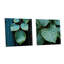 «Aqua Leaves Photo Harmony» - ensemble de 2 verres muraux en acrylique-56780529