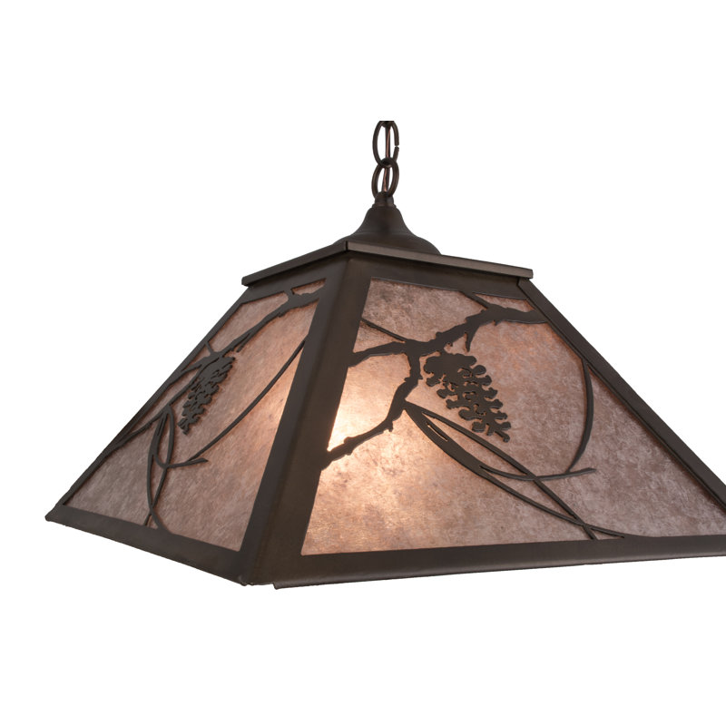 Rustic Lodge 2 - Light Pendant, Antique Copper, Silver