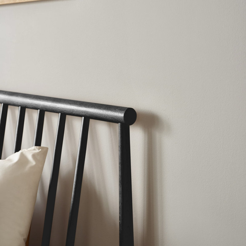 Oak Spindle Bed, Double (4'6), Black