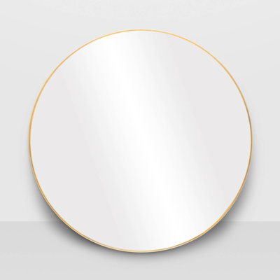 Lily, miroir ovale avec cadre en métal - 24 x 30