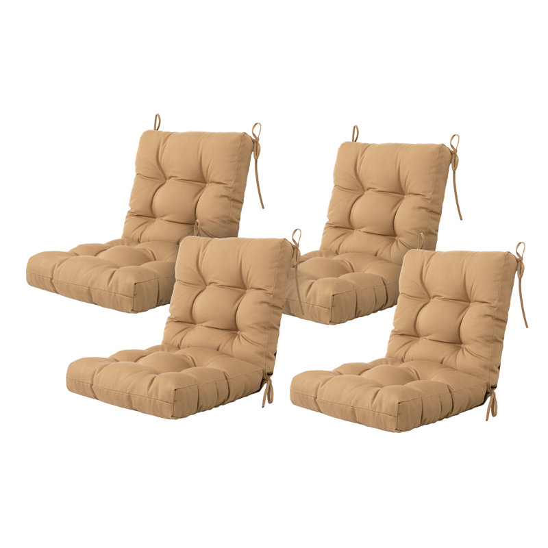 Outdoor 4'' Seat / Back Cushion, Light Brown