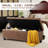 Favien Linen Upholstered Storage Bench-1075333051