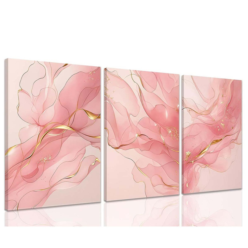 3 Piece Wrapped Canvas Print, 60 cm H x 40 cm W