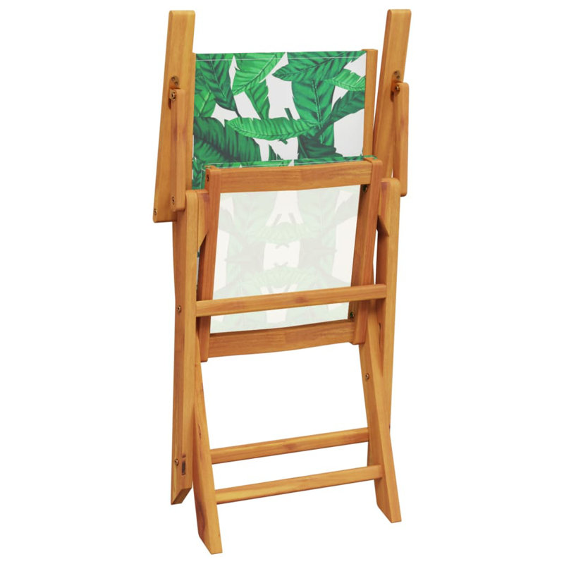 2 - Person Wood Patio Dining Set with Square Table