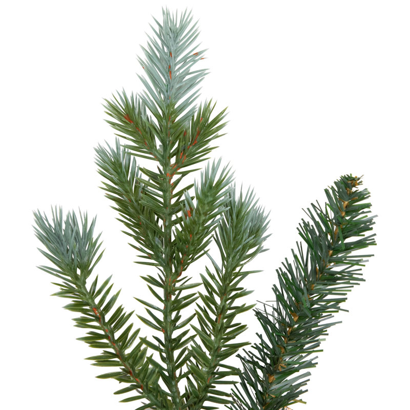 Couronne de Noël artificielle épinette bleue non éclairée, H 36 po x l 36 po x P 6 po