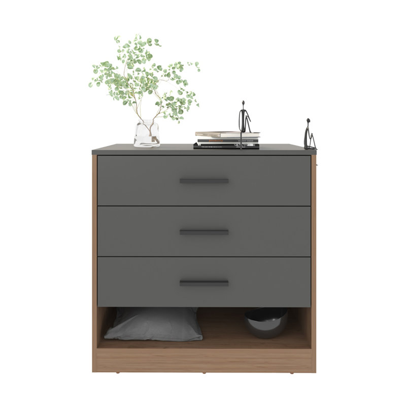 Commode Fraser, gris mat / macadamia