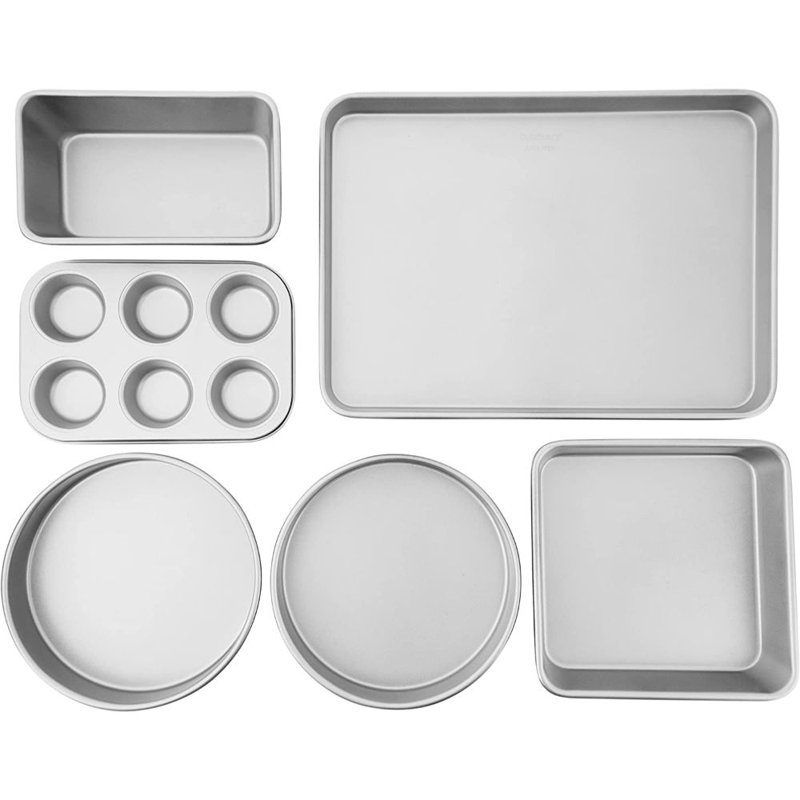 Cuisinart 6 Piece Bakeware Set, Silver