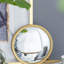 Miroir circulaire avec cadre en fer-547269139
