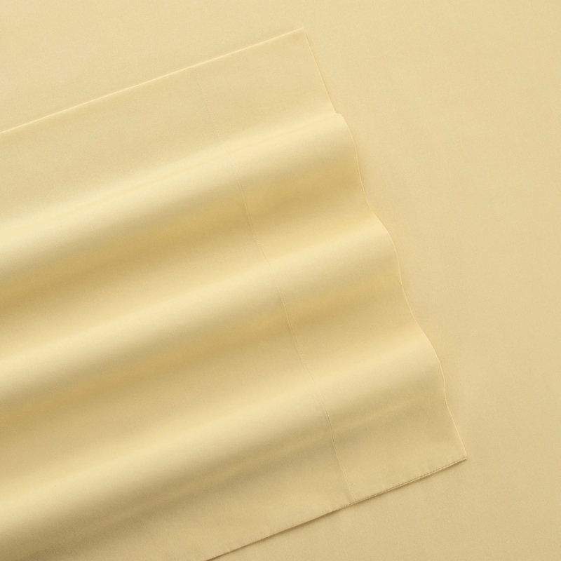 Ensemble de draps 225 fils, Simple TG, Jaune vif