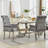 Upholstered Tufted Arm Dining Chairs-648702695