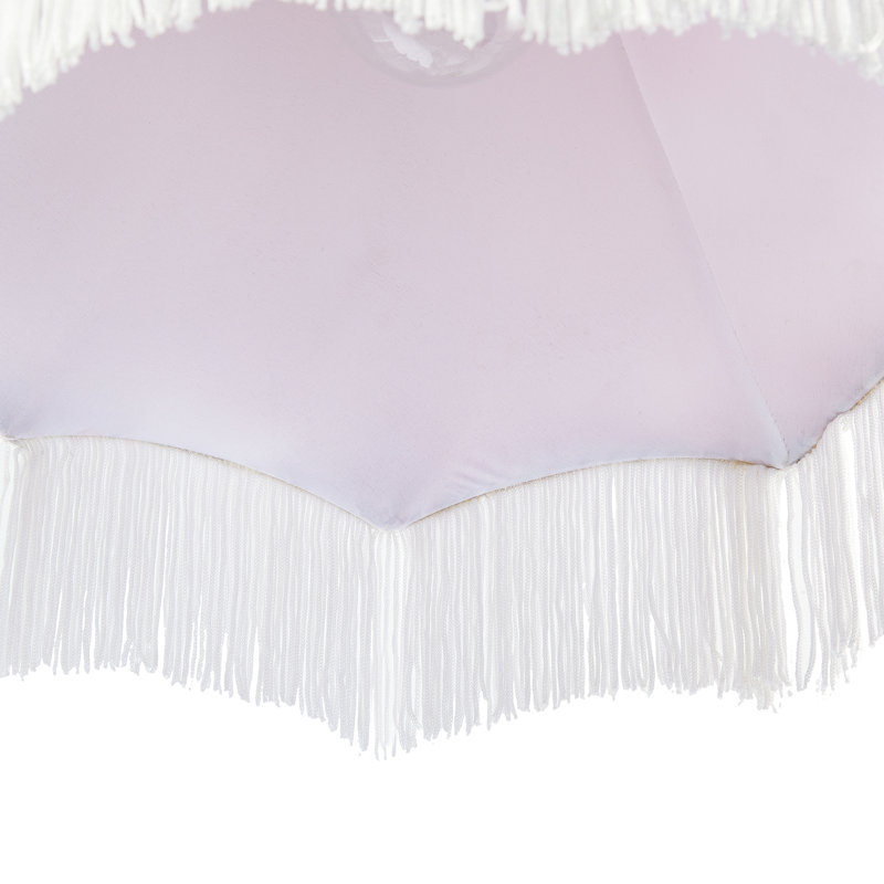 20cm H Cotton Empire Lamp Shade ( No Direct Attachment Method ) in Red