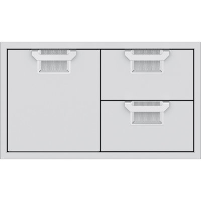 Aspire 36" Double Drawer and Storage Door Combination