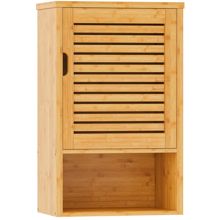 Custom Bathroom Storage Wall Cabinet - Solid Wood